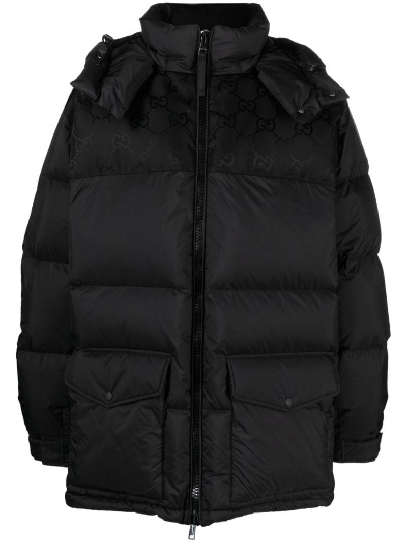 Gucci GG Supreme puffer jacket - Black von Gucci