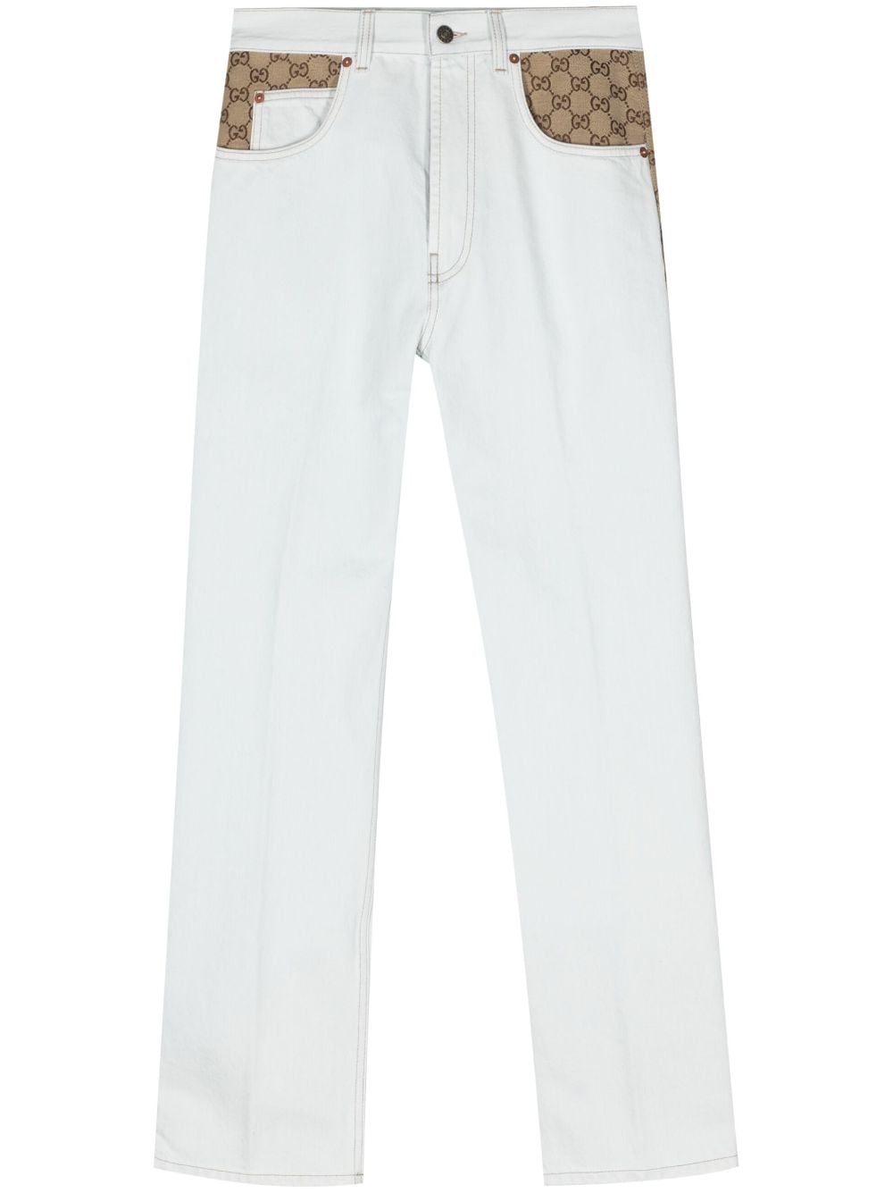 Gucci GG Supreme straight-leg jeans - Blue von Gucci