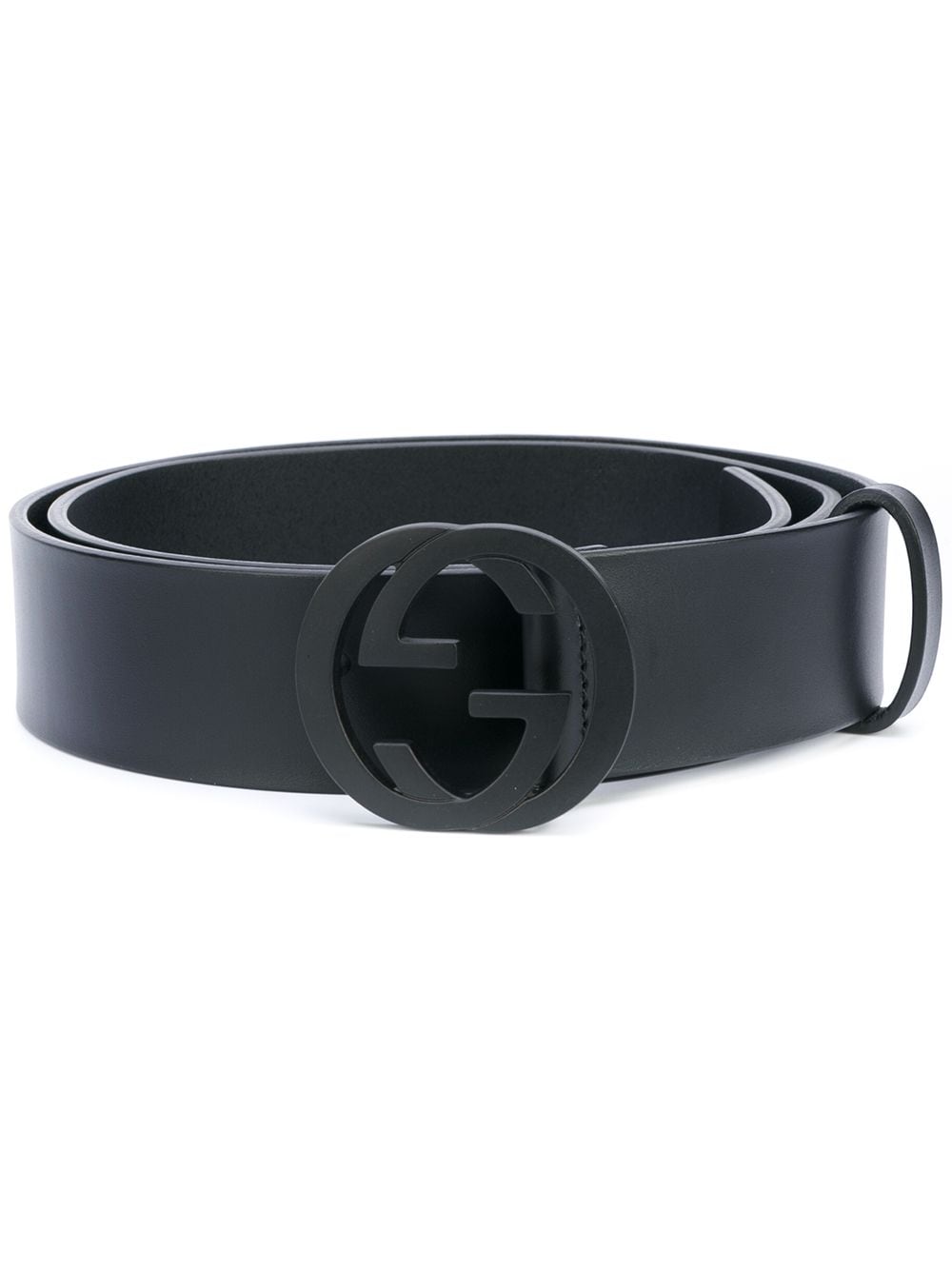 Gucci GG buckle belt - Black von Gucci