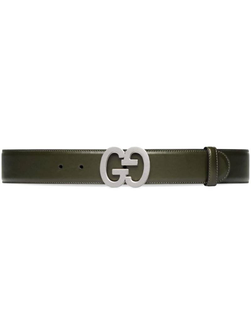 Gucci GG buckle leather belt - Green von Gucci