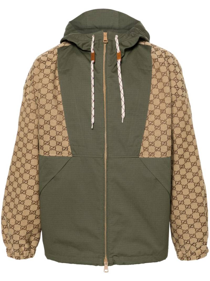 Gucci GG canvas hooded jacket - Green von Gucci