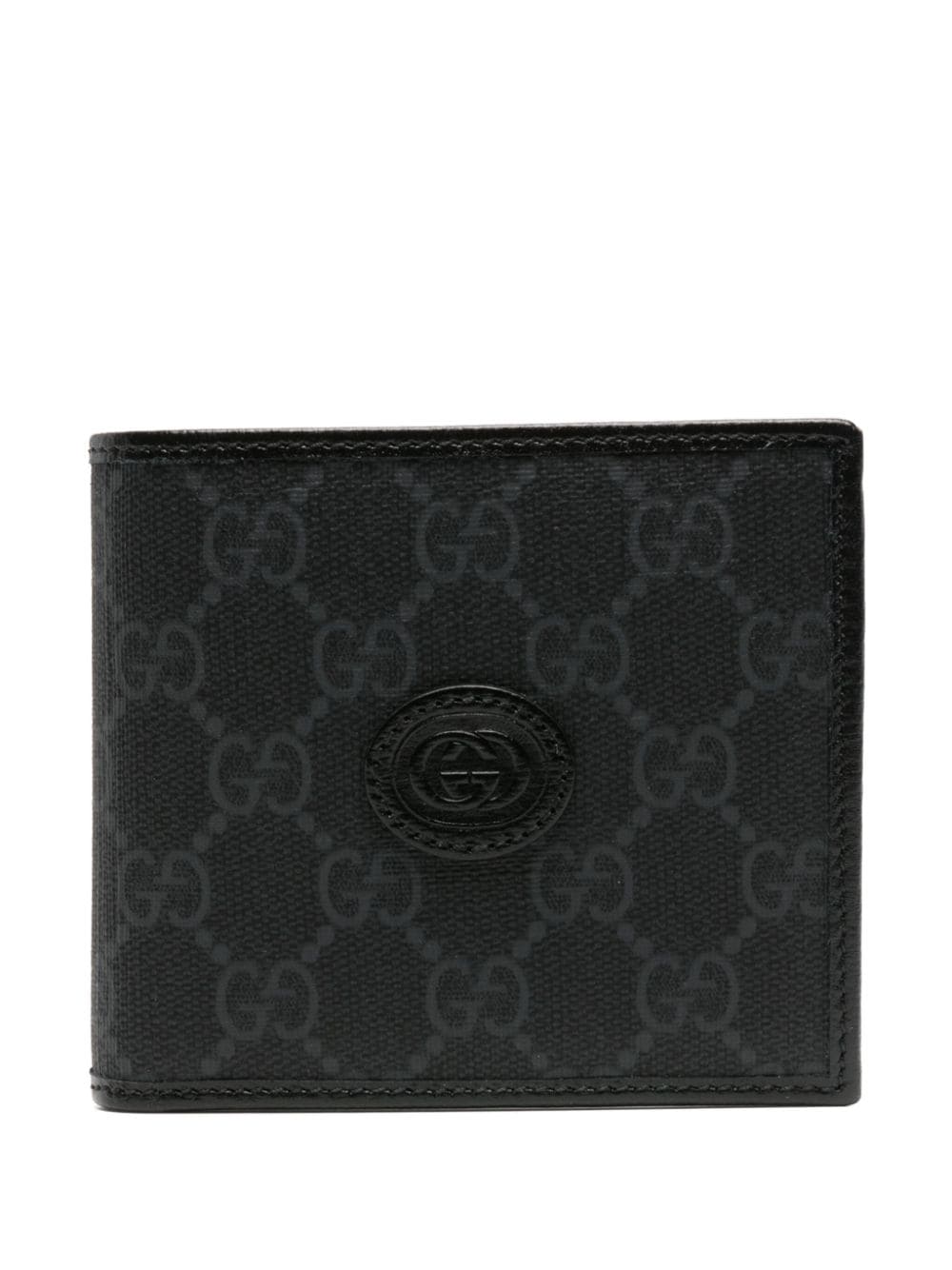Gucci GG Supreme bi-fold wallet - Black von Gucci