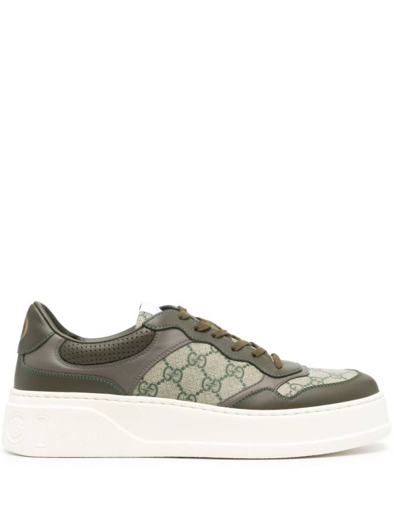 Gucci GG Supreme panelled sneakers - Green von Gucci