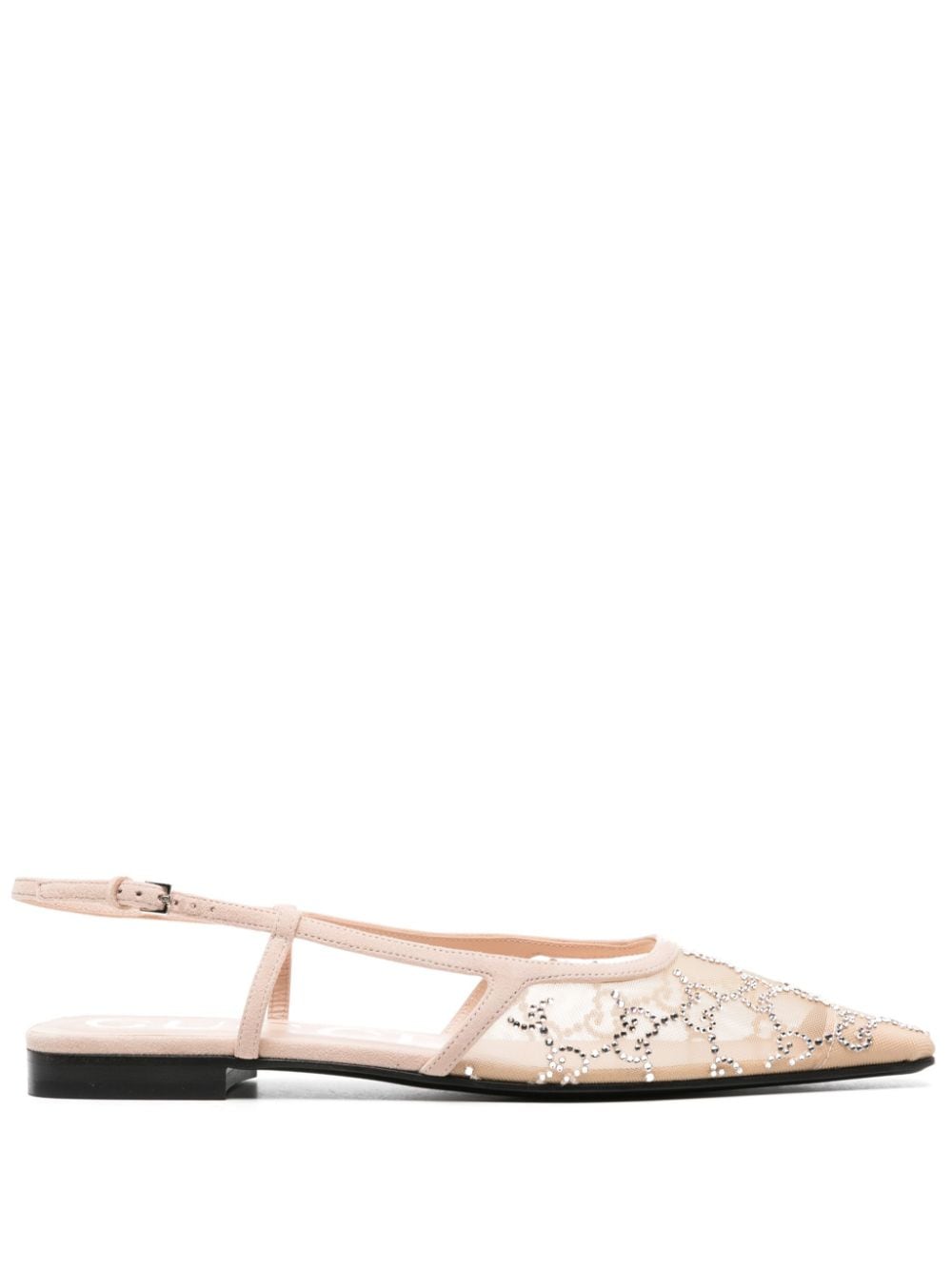 Gucci GG slingback ballerina shoes - Pink von Gucci