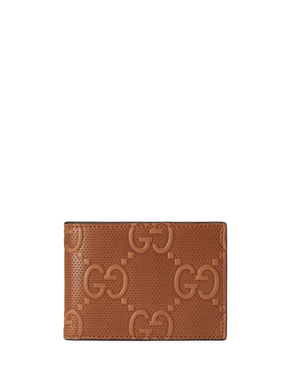 Gucci GG embossed bi-fold wallet - Brown von Gucci