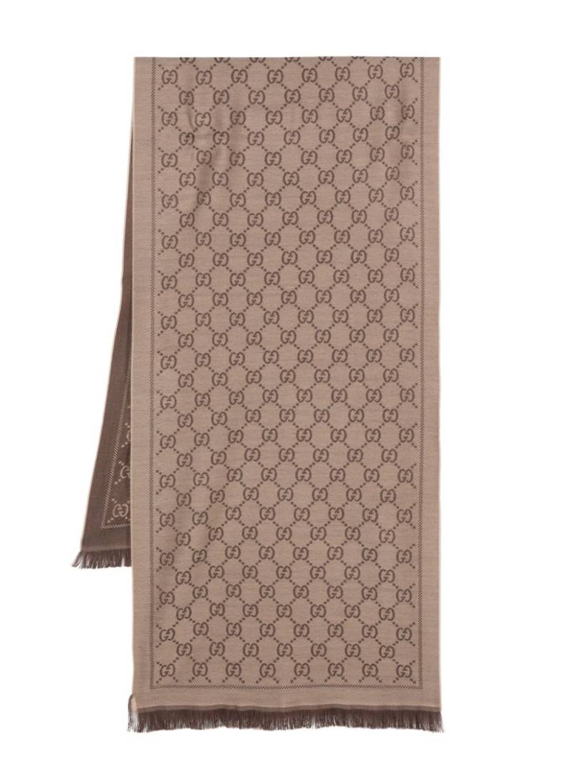 Gucci GG jacquard knit scarf - Neutrals von Gucci