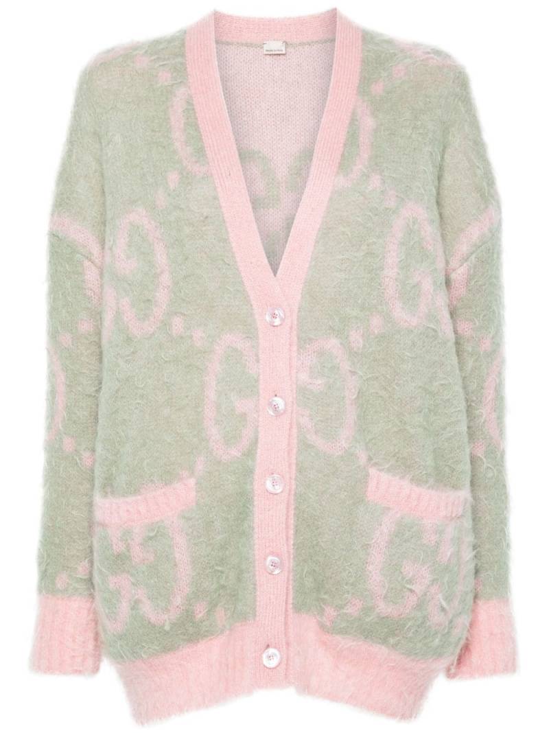 Gucci GG jacquard reversible cardigan - Green von Gucci