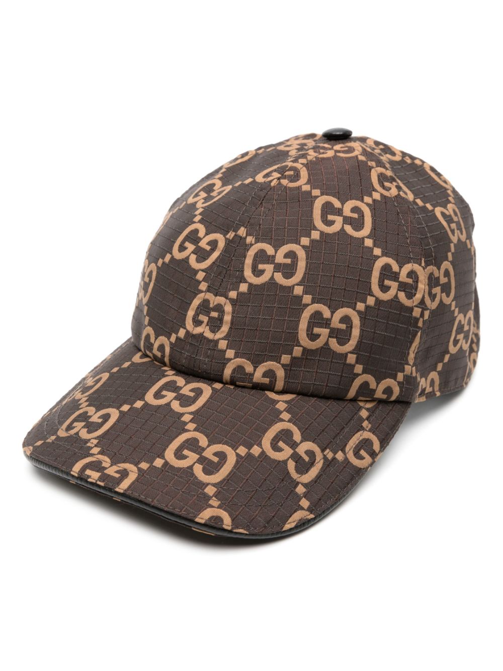 Gucci GG-jacquard ripstop baseball cap - Brown von Gucci