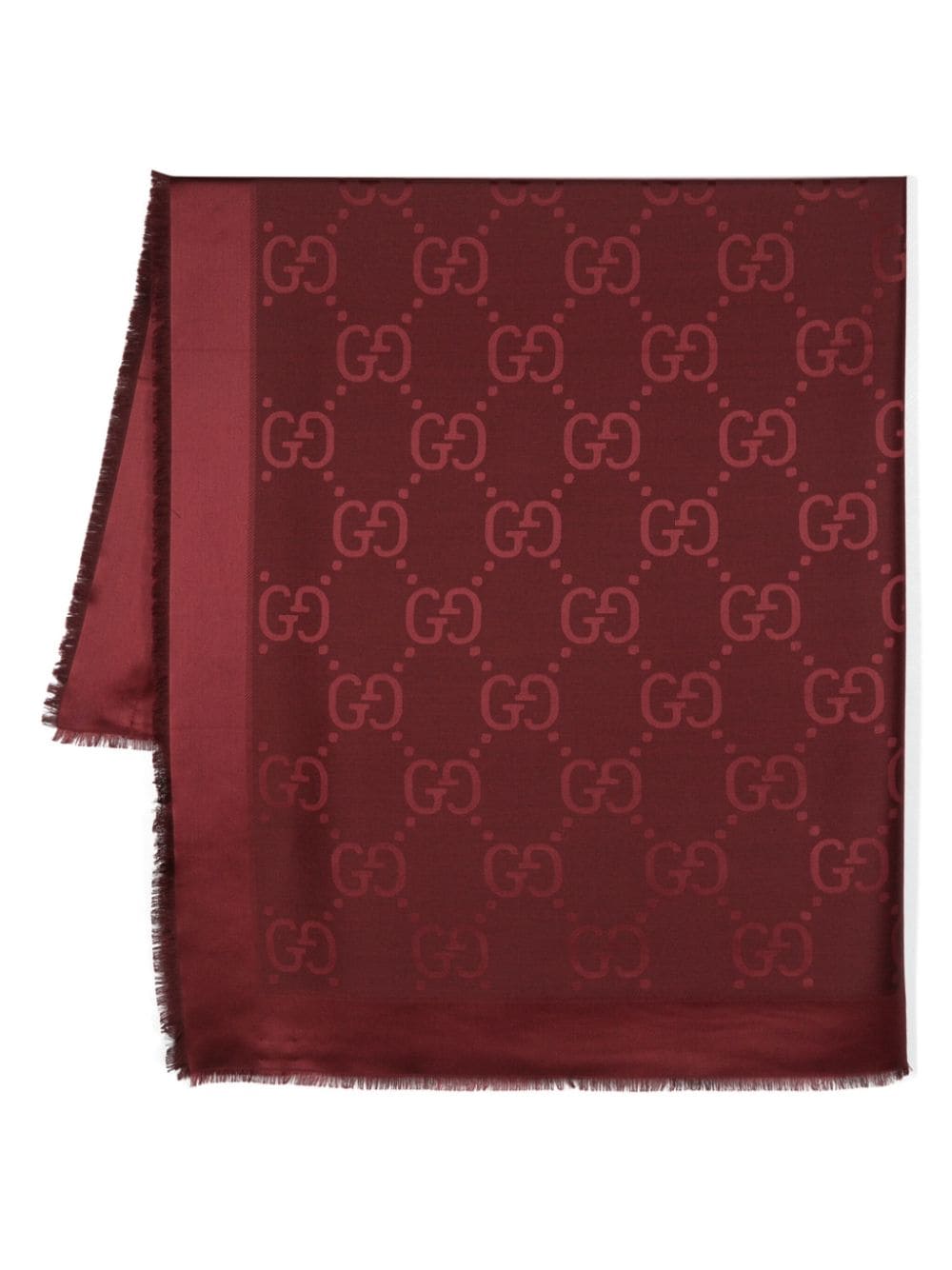 Gucci GG-jacquard scarf - Red von Gucci