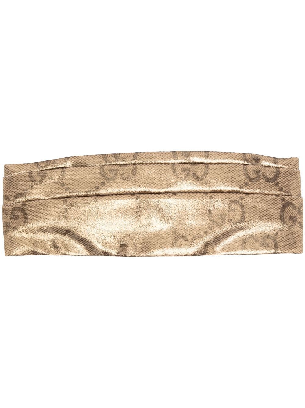 Gucci GG lamé-effect headband - Gold von Gucci