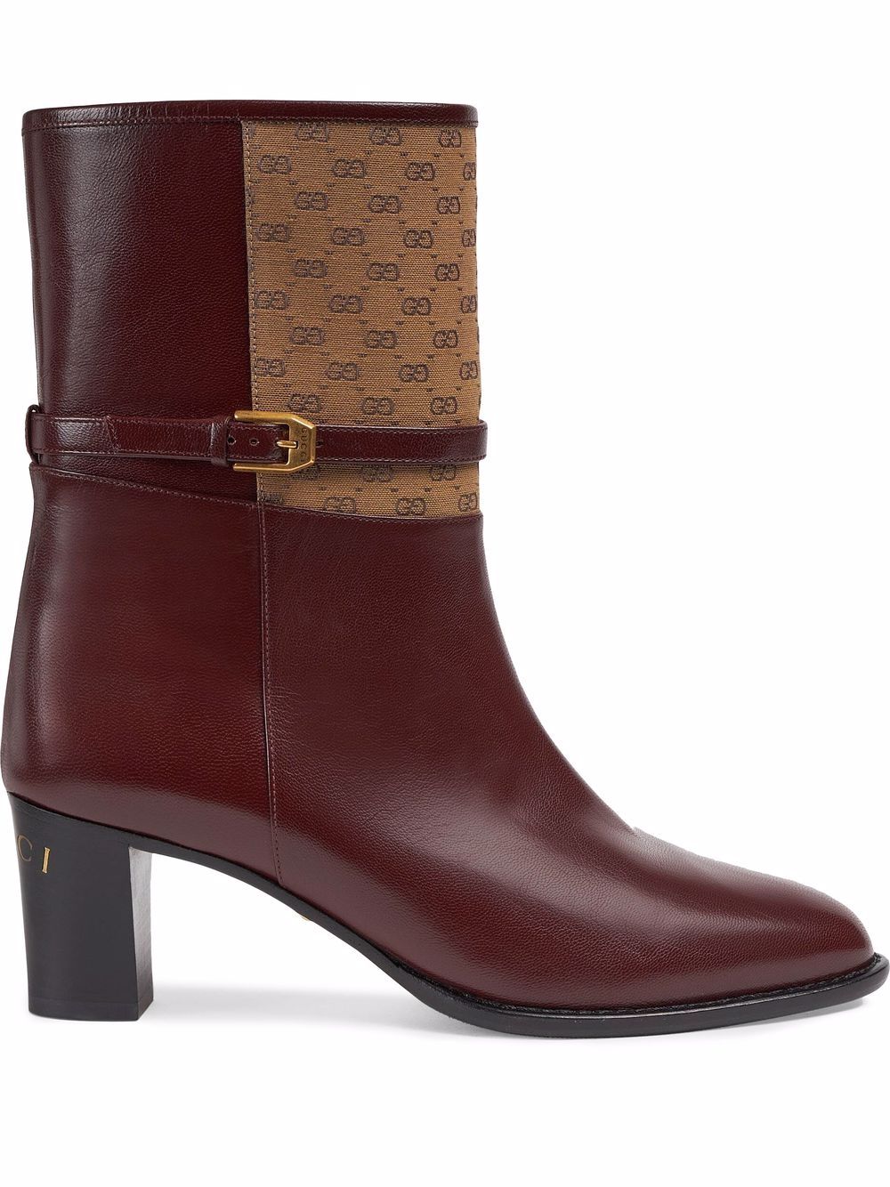Gucci GG leather boots - Red von Gucci