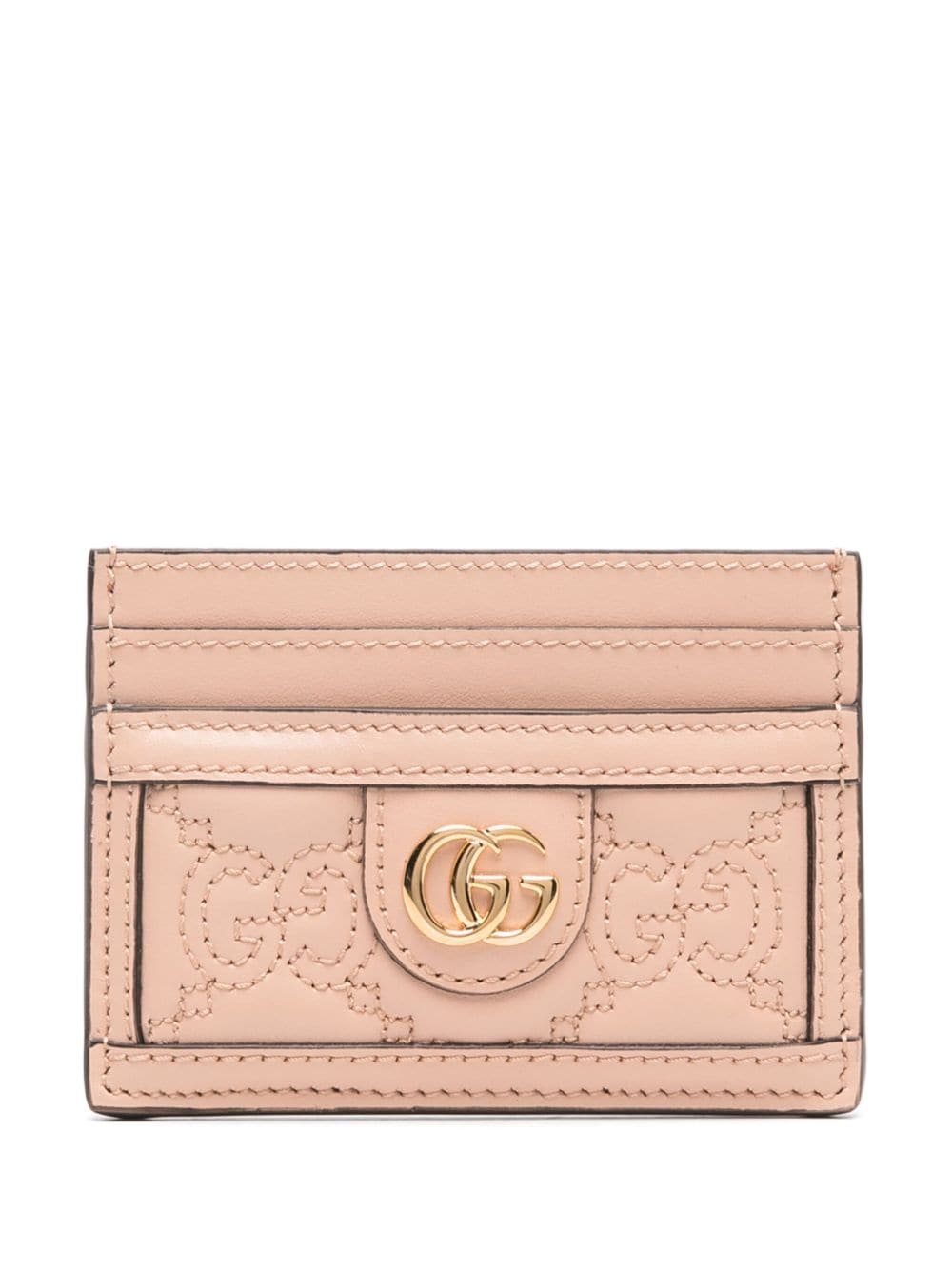 Gucci GG matelassé card case - Pink von Gucci