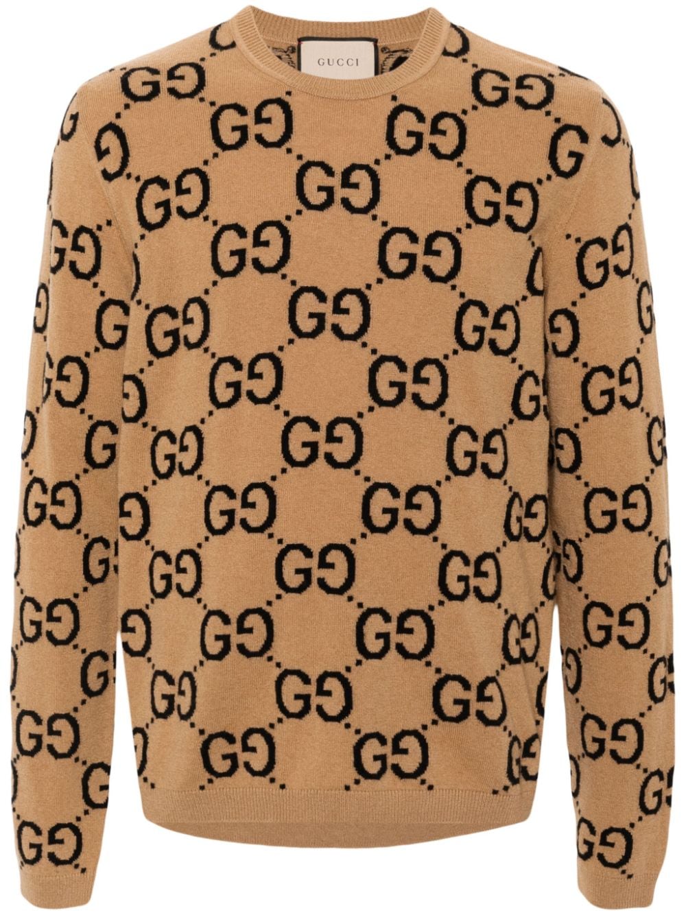 Gucci GG-monogram wool jumper - Neutrals von Gucci