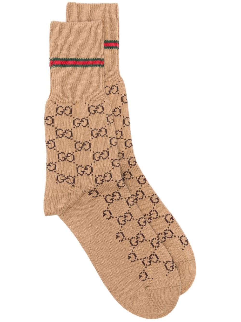 Gucci GG pattern socks - Neutrals von Gucci