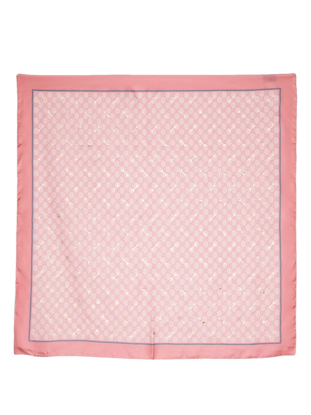 Gucci GG-print silk neck bow - Pink von Gucci