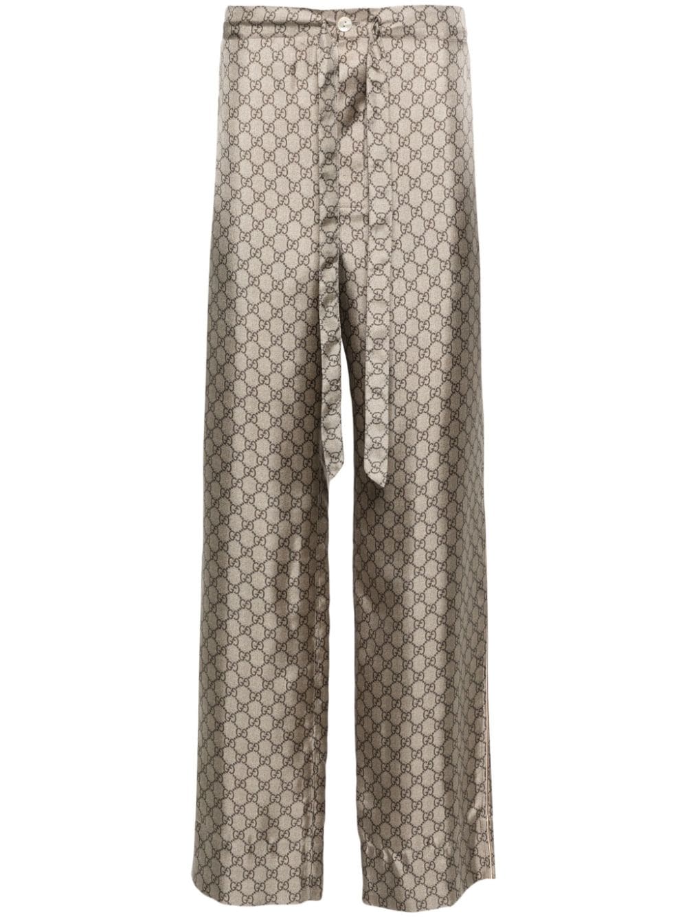 Gucci GG silk track pants - Neutrals von Gucci