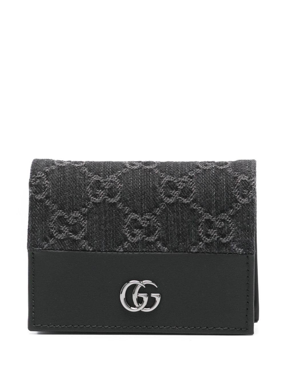 Gucci GG-supreme leather wallet - Black von Gucci