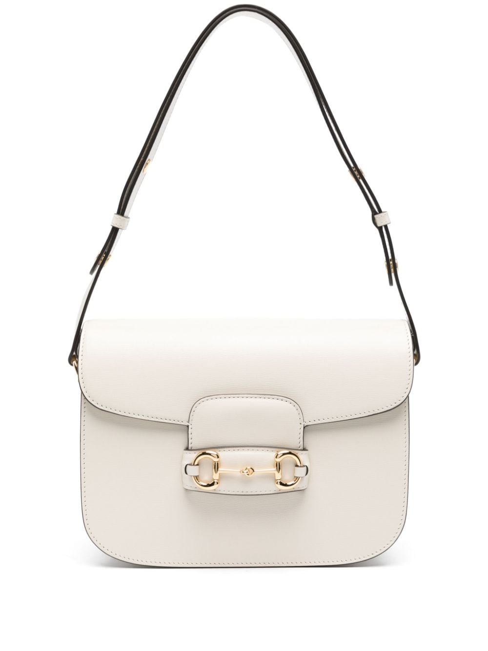 Gucci Horsebit 1955 leather shoulder bag - White von Gucci