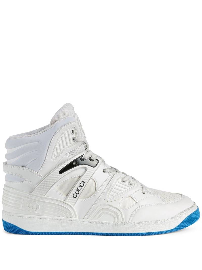 Gucci Gucci Basket high-top sneakers - White von Gucci