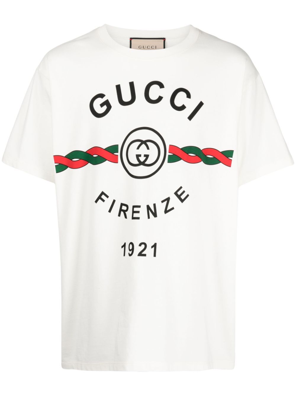 Gucci Gucci Firenze 1921 cotton T-shirt - White von Gucci