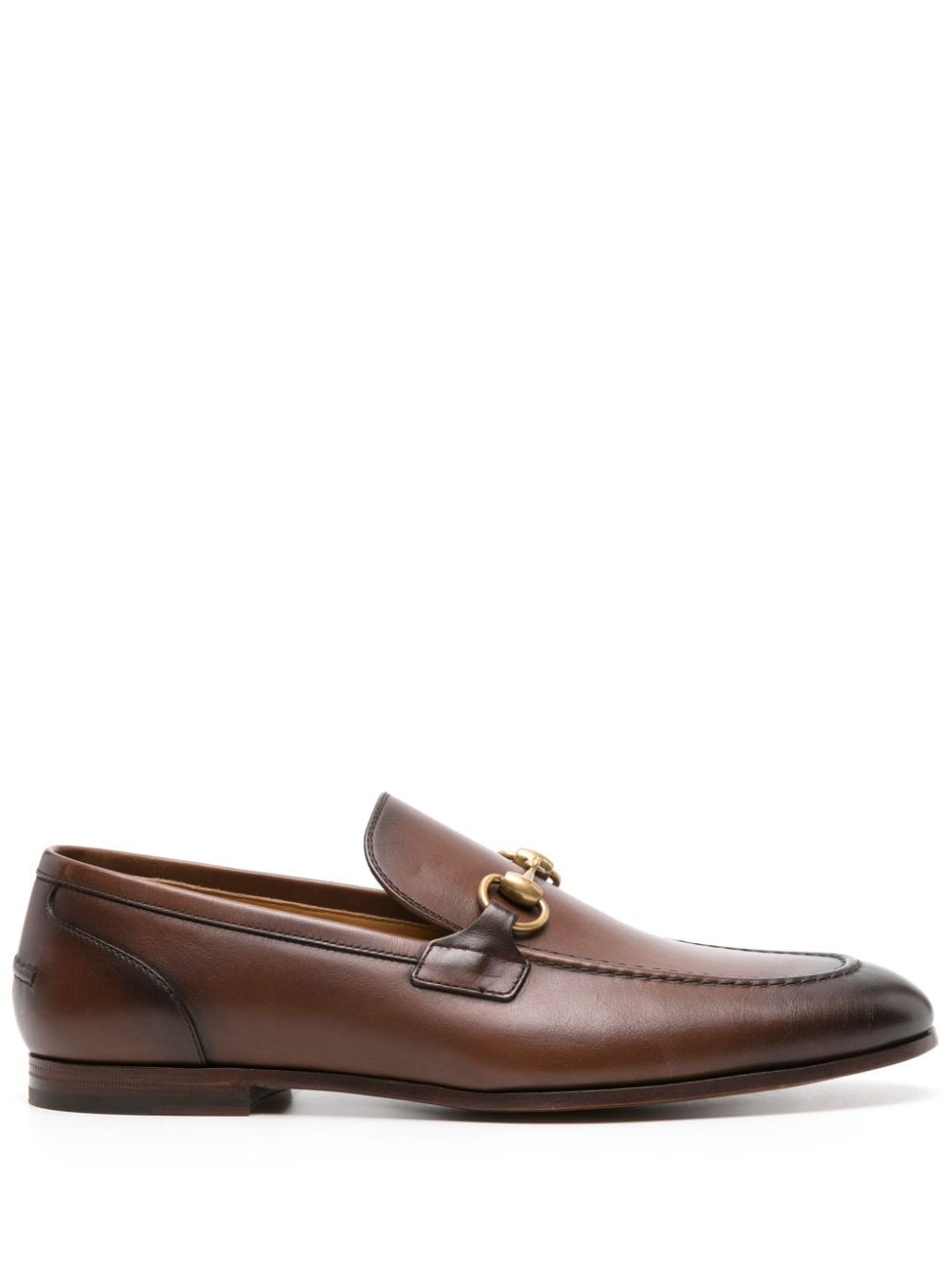 Gucci Jordaan leather loafers - Brown von Gucci