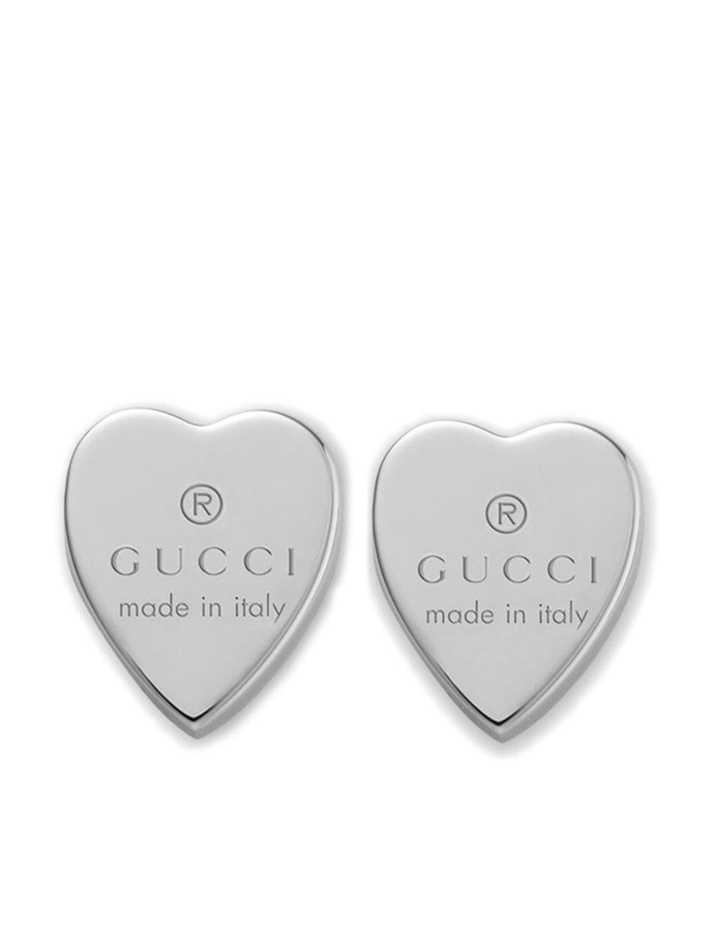 Gucci sterling silver Trademark heart earrings von Gucci