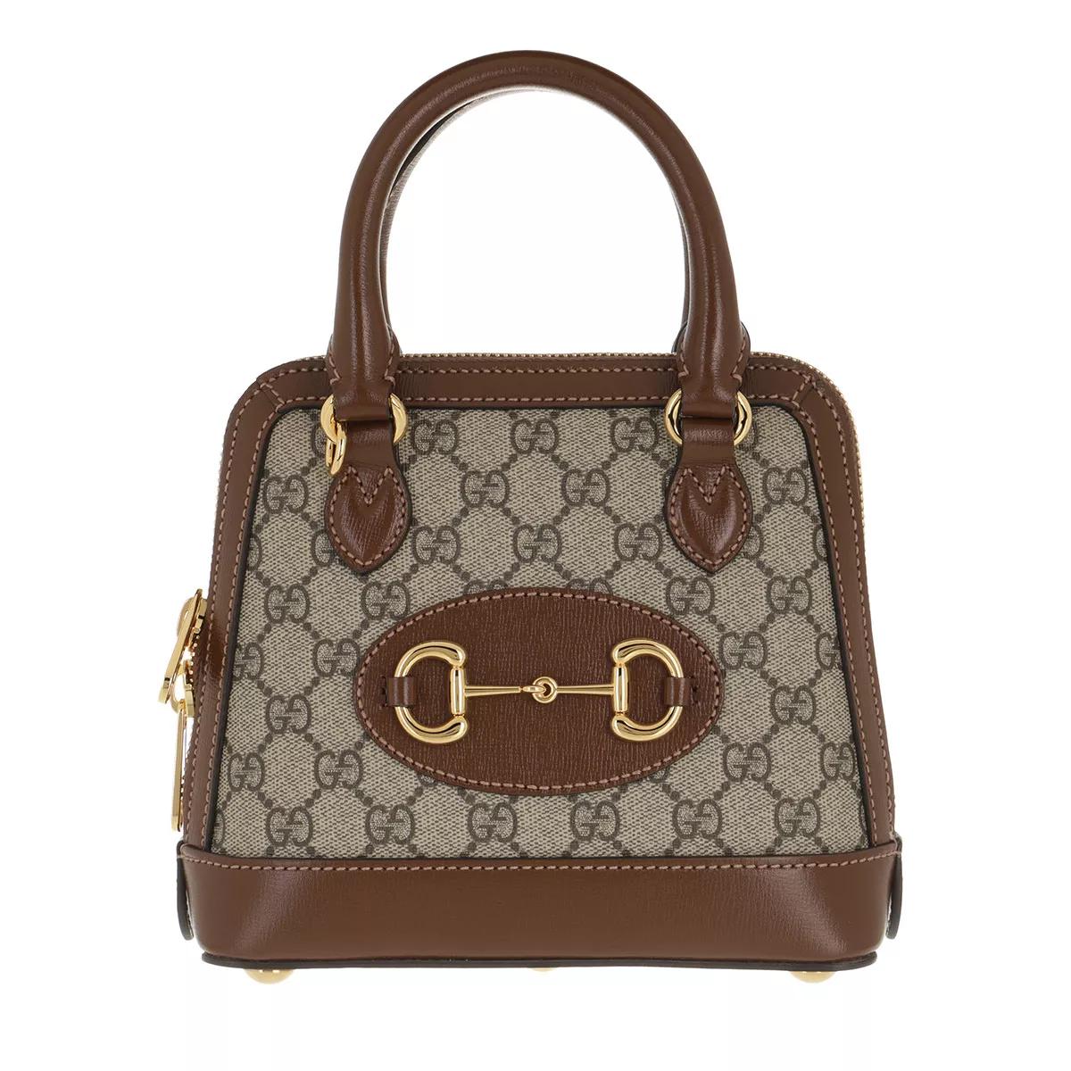 Gucci Henkeltasche - Horsebit 1955 Mini Top Handle Bag - Gr. unisize - in Braun - für Damen von Gucci