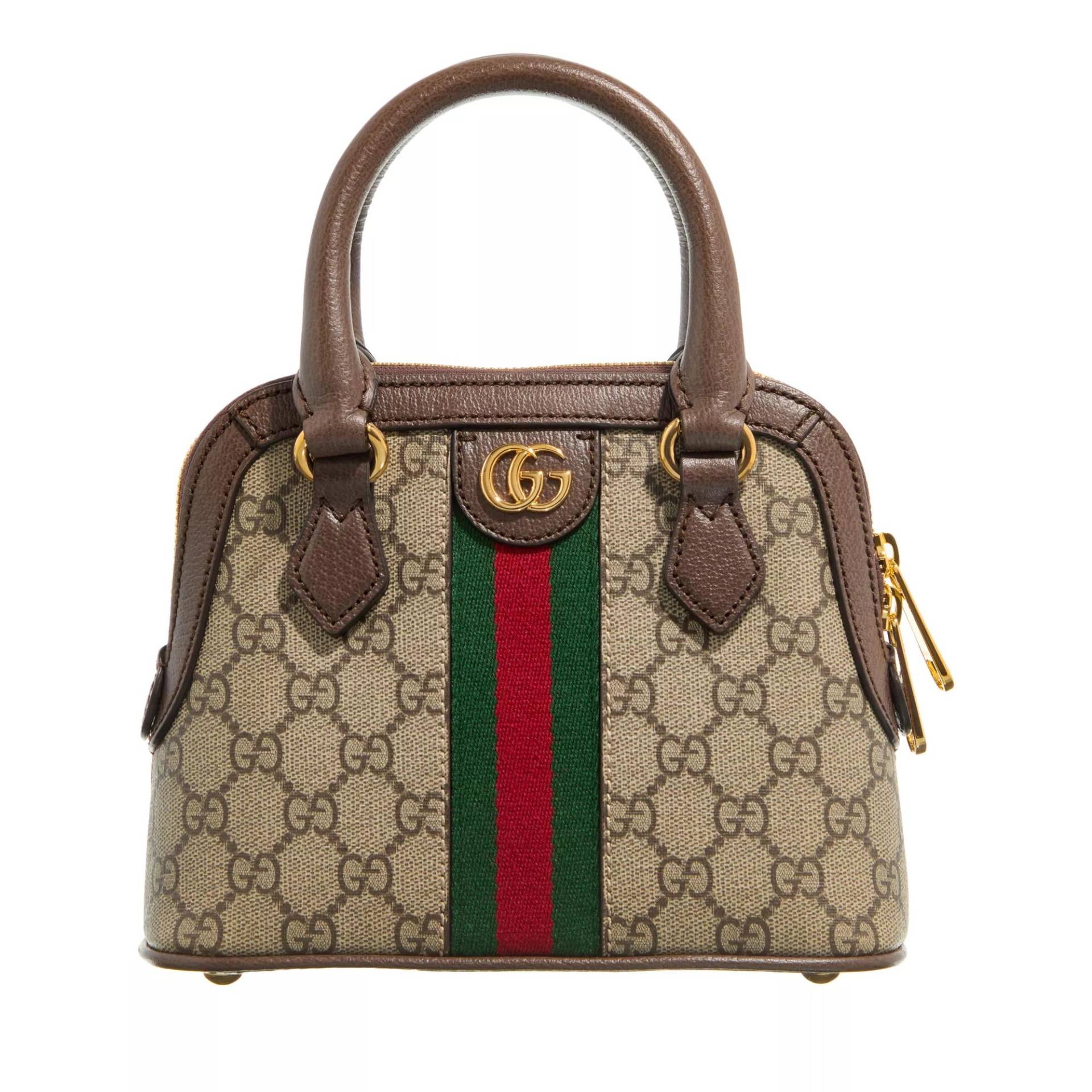 Gucci Henkeltasche - Ophidia GG Mini Top Handle Bag - Gr. unisize - in Beige - für Damen von Gucci