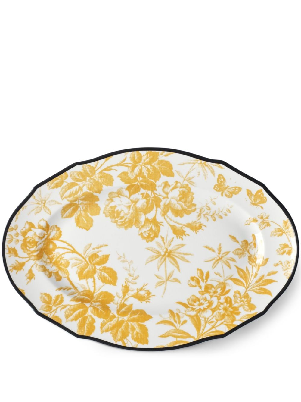 Gucci Herbarium porcelain plate - White von Gucci