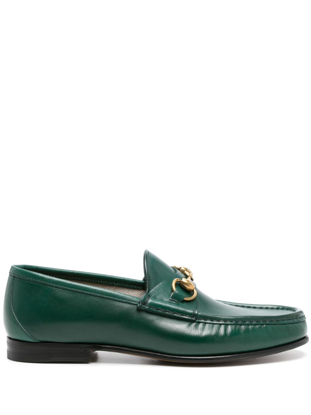 Gucci Horsebit 1953 leather loafers - Green von Gucci