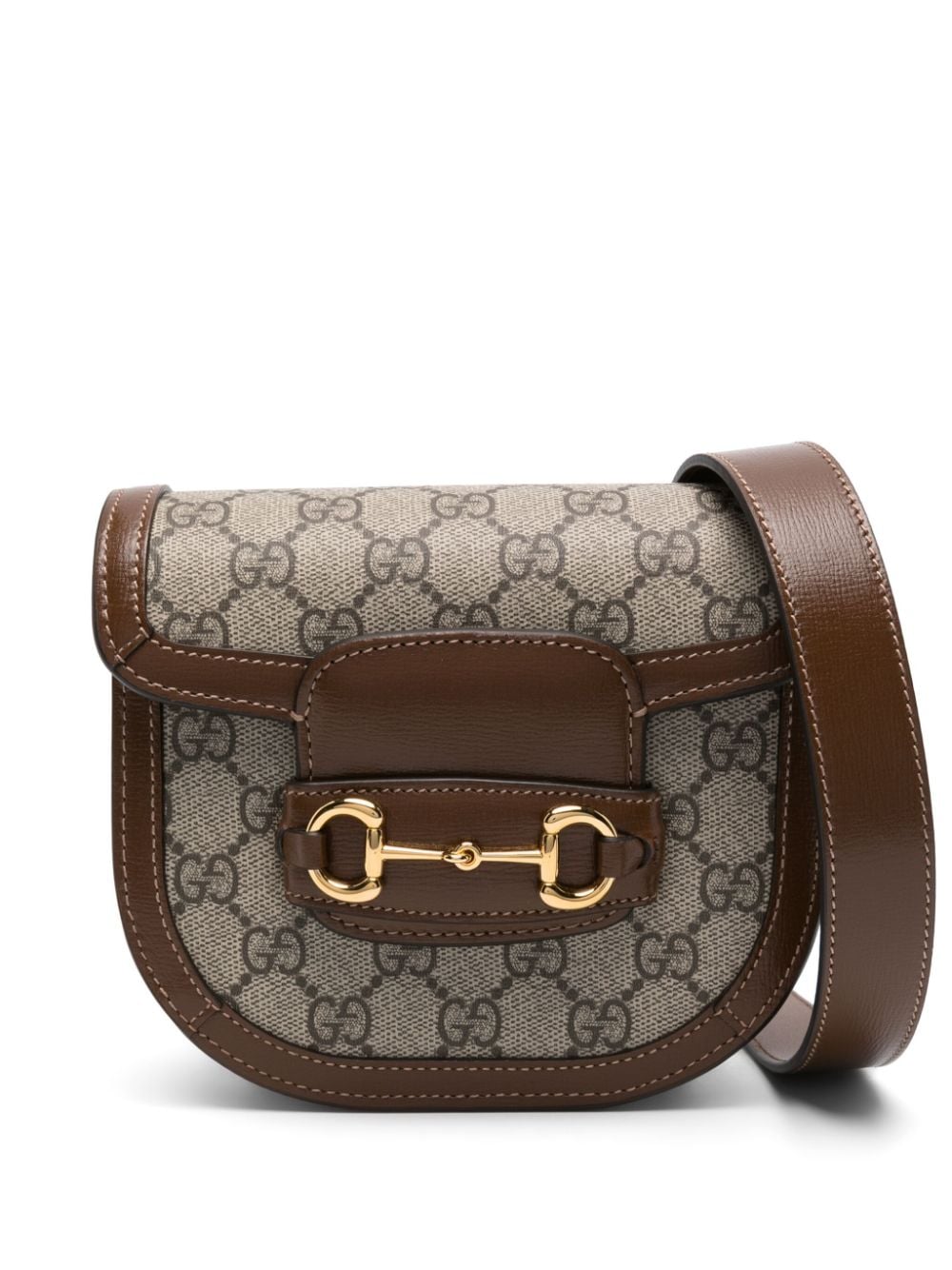 Gucci Horsebit 1955 rounded belt bag - Brown von Gucci