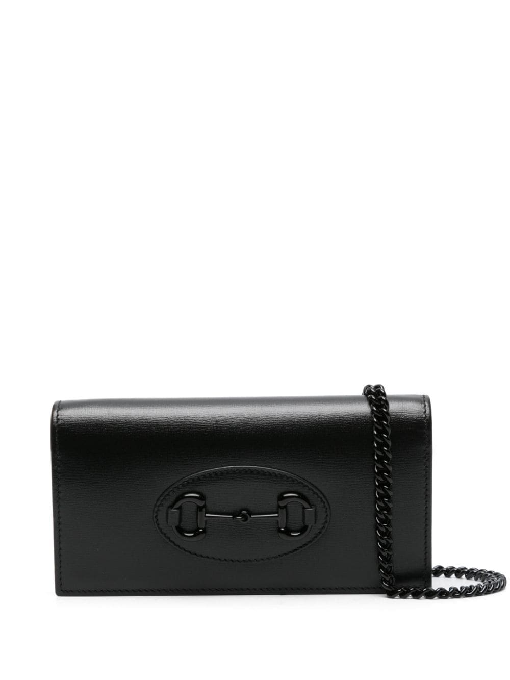 Gucci Horsebit 1955 chain-link wallet - Black von Gucci