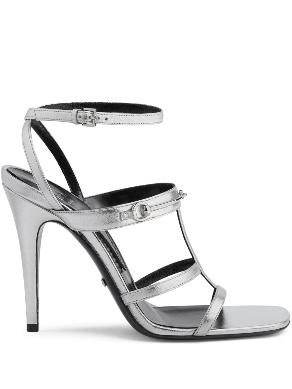 Gucci Horsebit caged sandals - Silver von Gucci