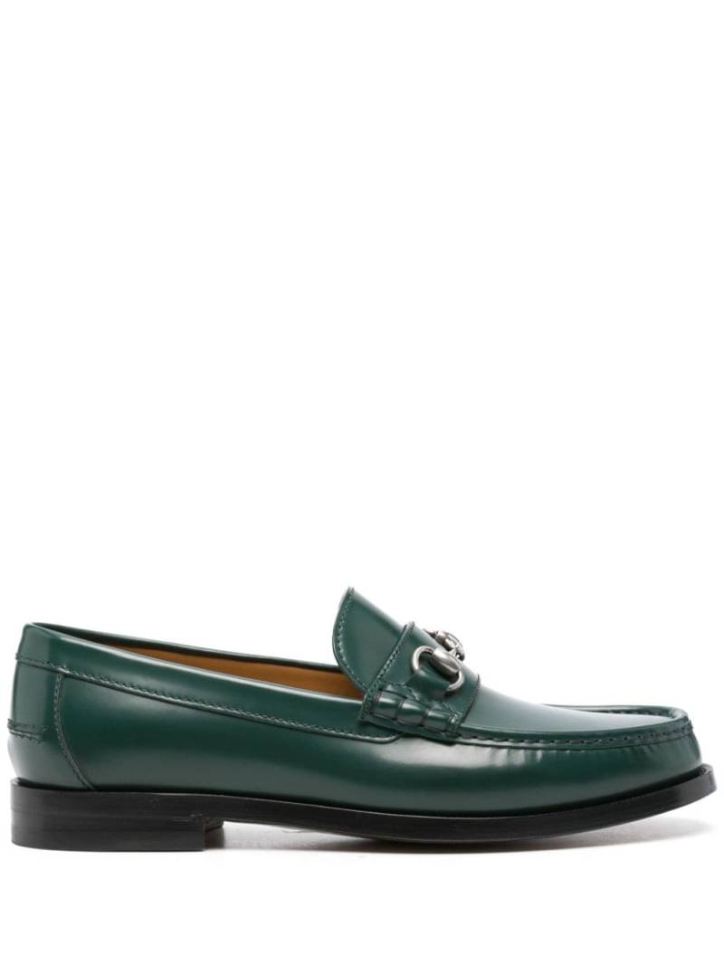 Gucci Horsebit-detail leather loafers - Green von Gucci