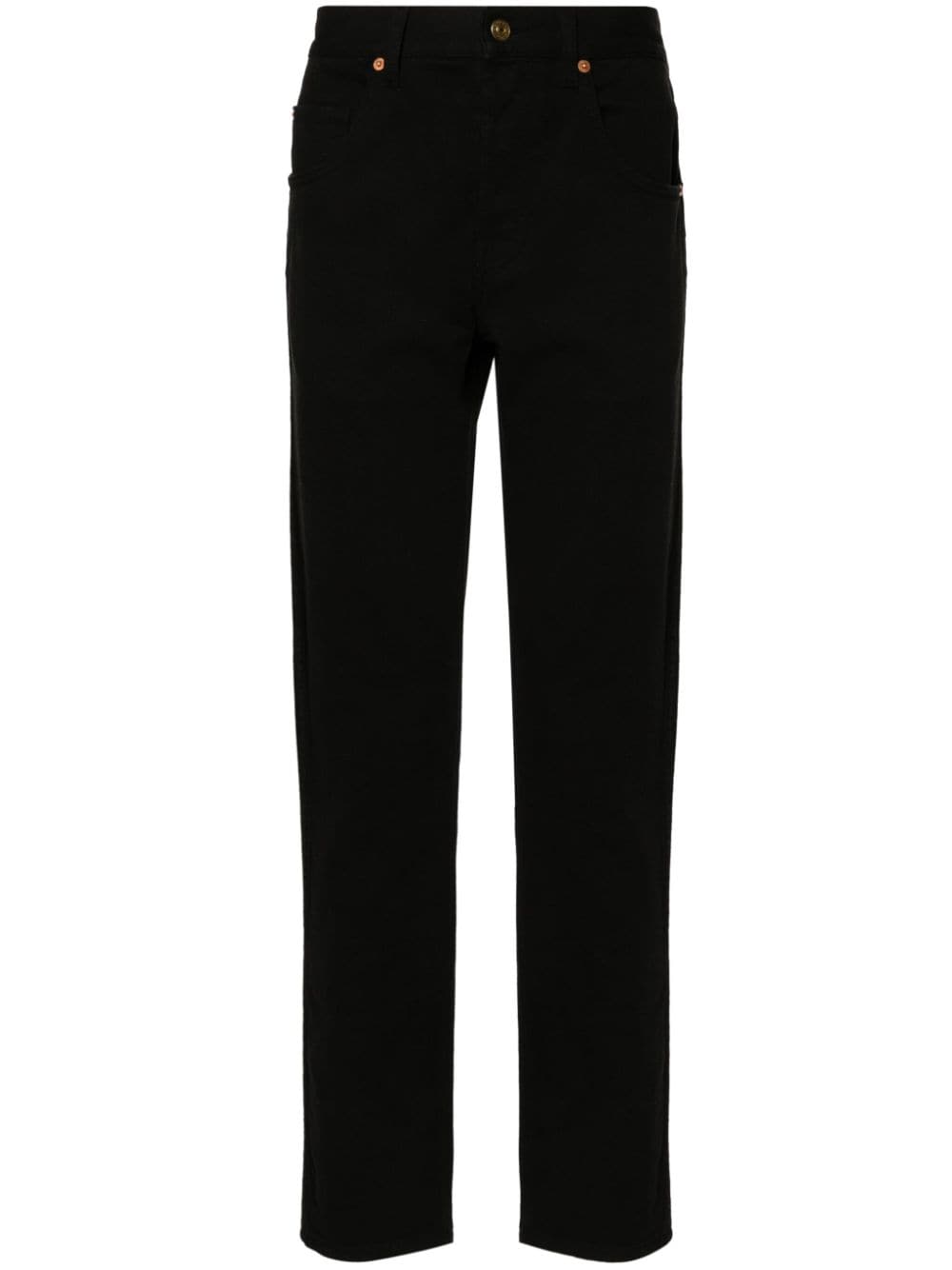 Gucci Horsebit detail tapered-leg jeans - Black von Gucci