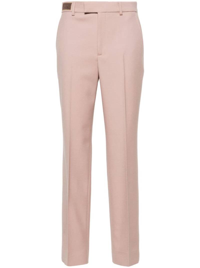 Gucci mid-rise wool tailored trousers - Pink von Gucci