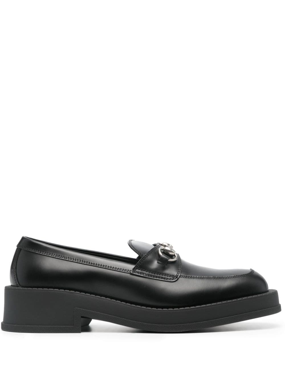 Gucci Horsebit square-toe loafers - Black von Gucci