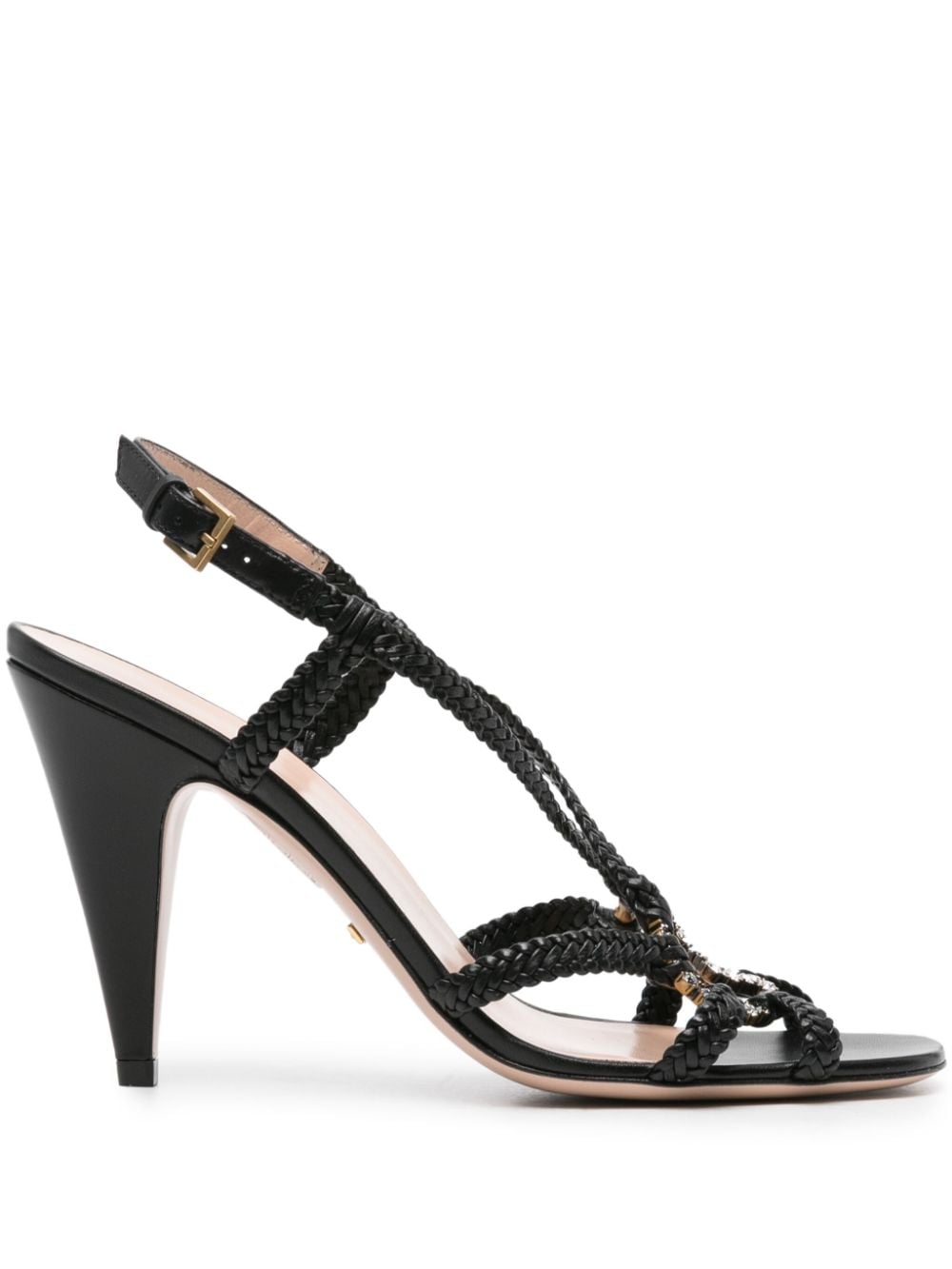 Gucci Interlocking G 120mm sandals - Black von Gucci