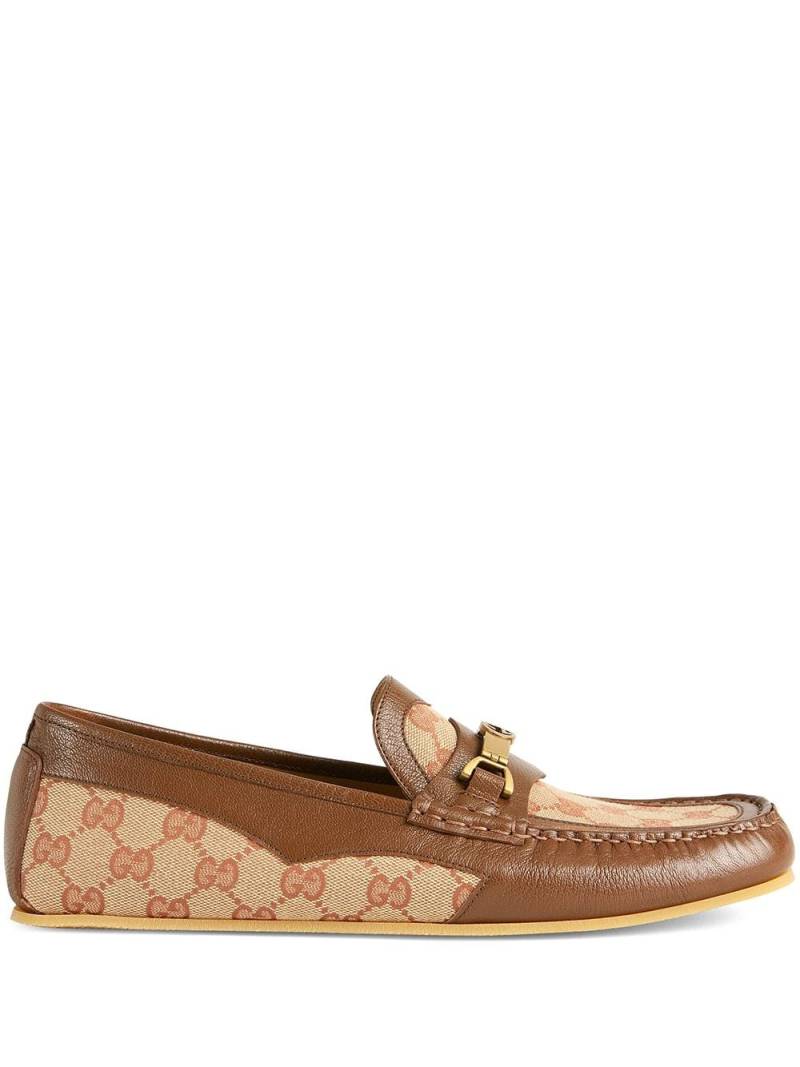 Gucci Interlocking G Horsebit driving shoes - Brown von Gucci