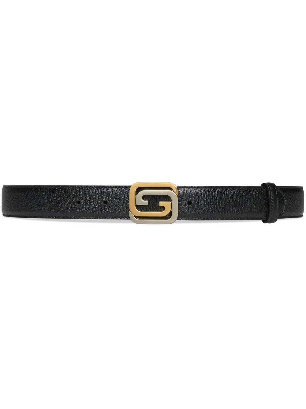 Gucci Interlocking G buckle belt - Black von Gucci