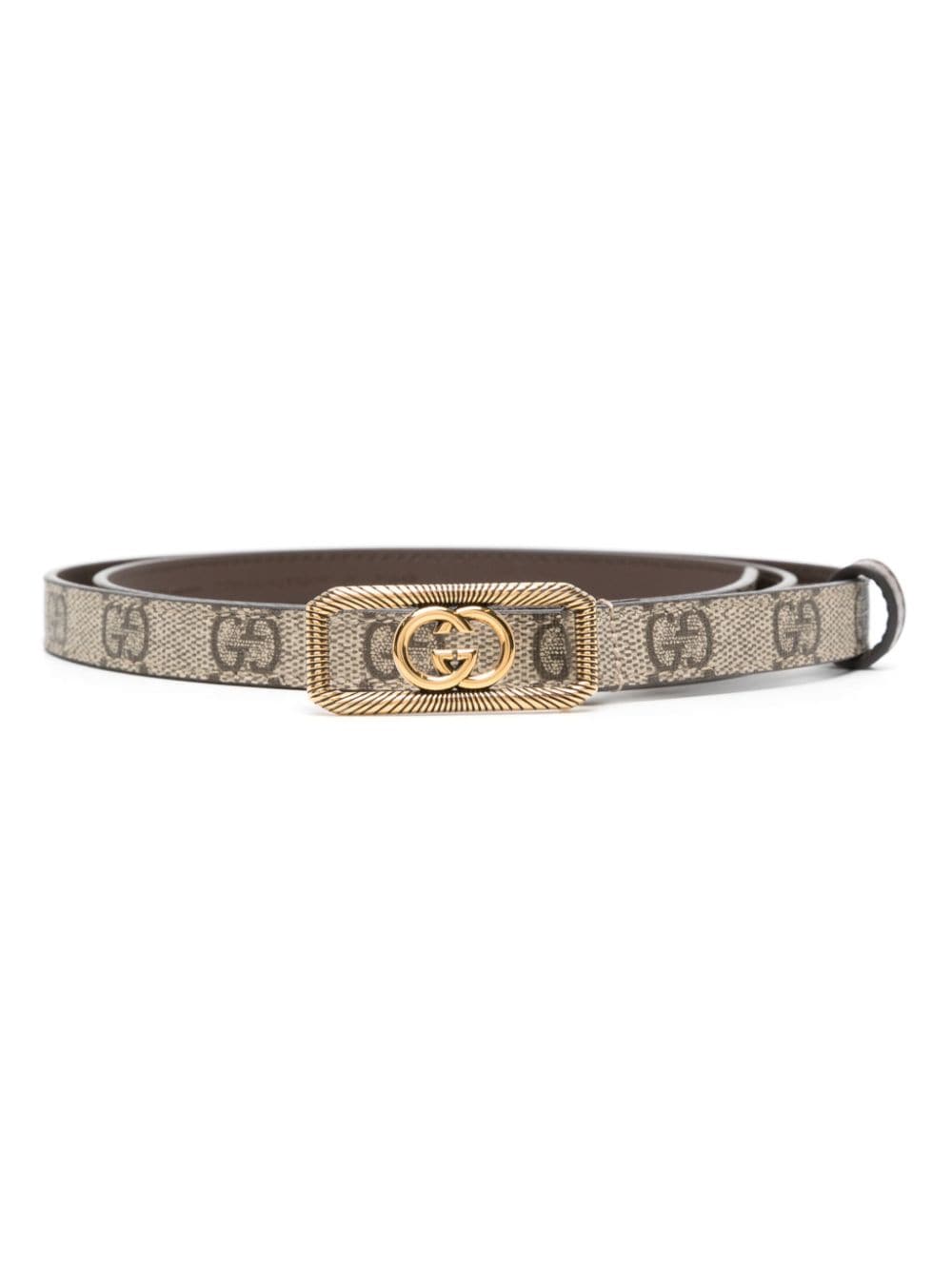 Gucci Interlocking G canvas belt - Neutrals von Gucci