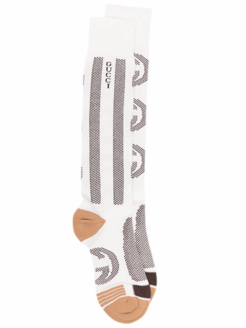 Gucci Interlocking G logo socks - White von Gucci