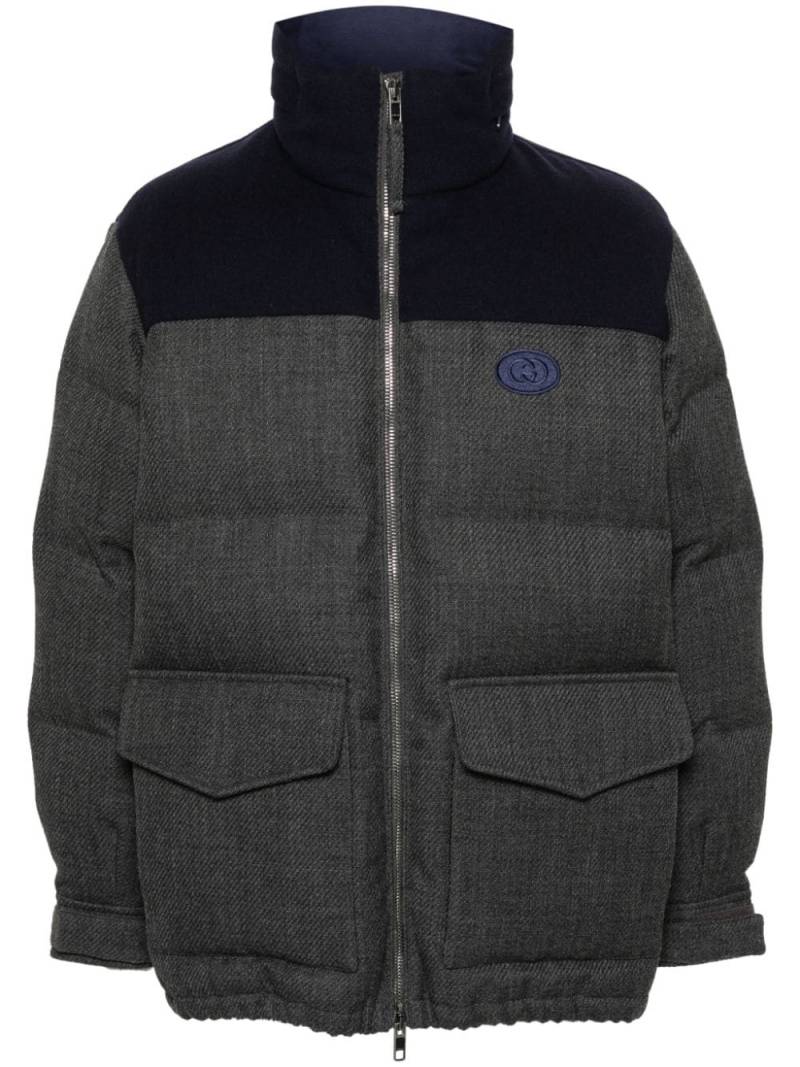 Gucci Interlocking-G quilted jacket - Grey von Gucci