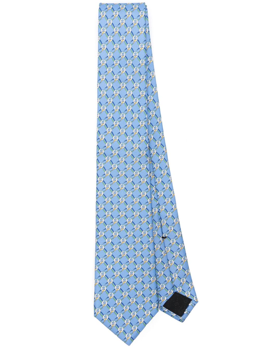 Gucci Interlocking G silk tie - Blue von Gucci