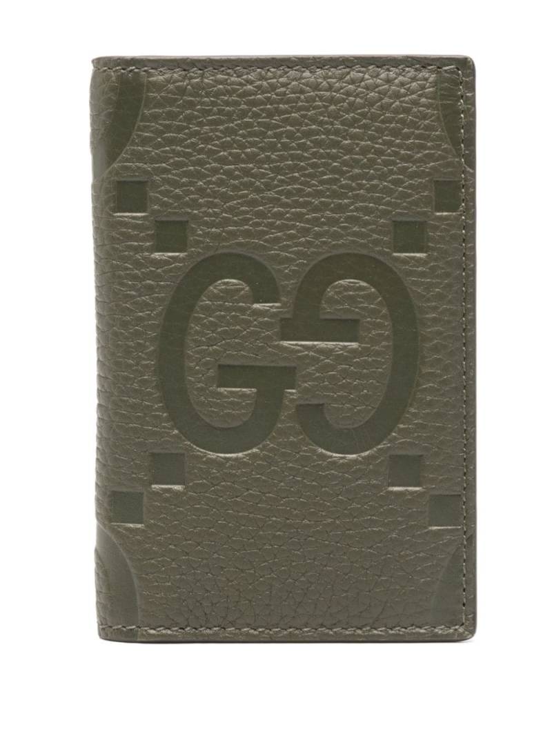 Gucci Jumbo GG leather wallet - Green von Gucci