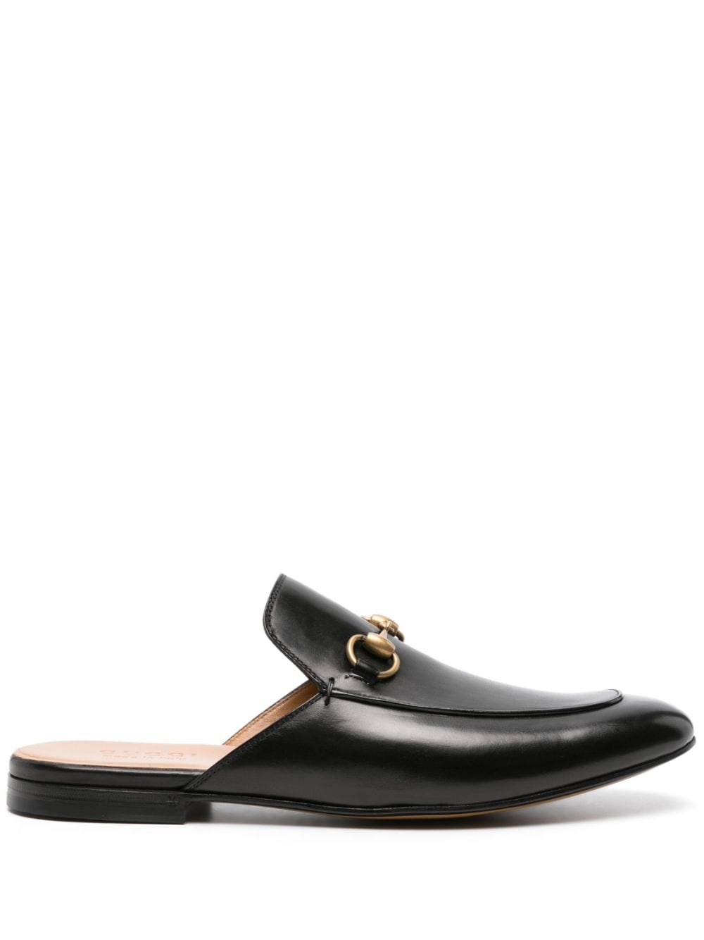 Gucci Horsebit leather slippers - Black von Gucci