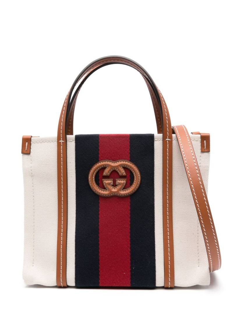 Gucci Mini Interlocking G tote bag - White von Gucci