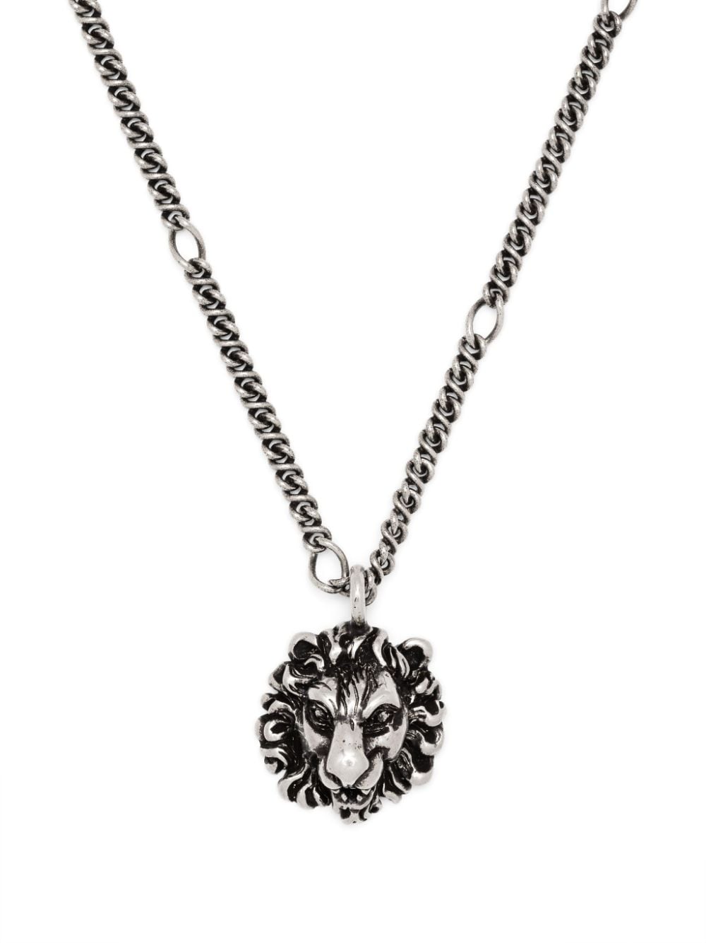 Gucci Lion Head pendant necklace - Silver von Gucci