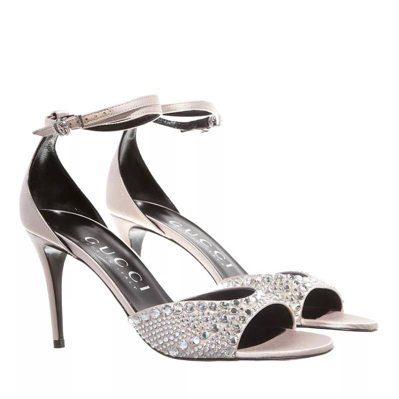 Gucci Pumps & High Heels - Mid-Heel Sandals With Crystals - Gr. 37 (EU) - in Rosa - für Damen von Gucci