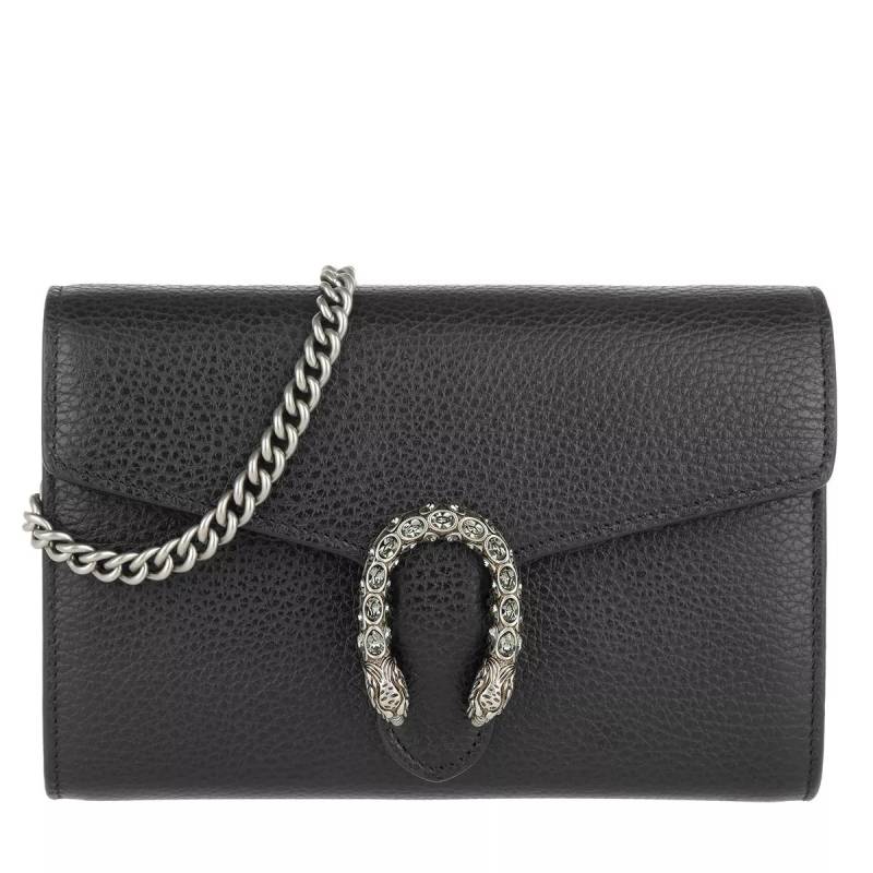 Gucci Schultertasche - Dionysos GG Supreme Leather Crossbody Bag Black - Gr. unisize - in Schwarz - für Damen von Gucci